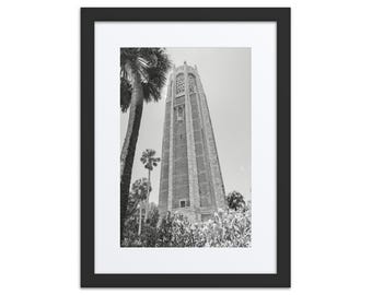 Florida Garden Tower affiche en papier mat encadrée | Art mural Floride | Photographie d'architecture | Décoration pour la maison et le bureau