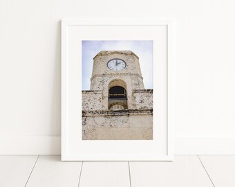 encadrée en papier mat de Worth Avenue Clock Tower | Art mural côtier | Photographie de plage de palmiers | Décoration pour la maison et le bureau