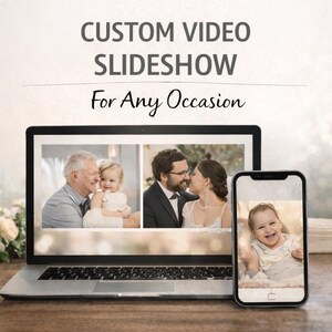 Custom Photo Video Slideshow | Personalized Keepsake Gift