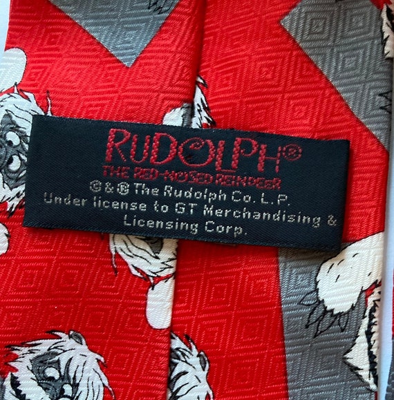 Men's Christmas Tie, Rudolf the Red Nose Reindeer… - image 7