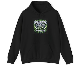 Seahawks 12 Power Graphic Hoodie | Football Fan Sweatshirt
