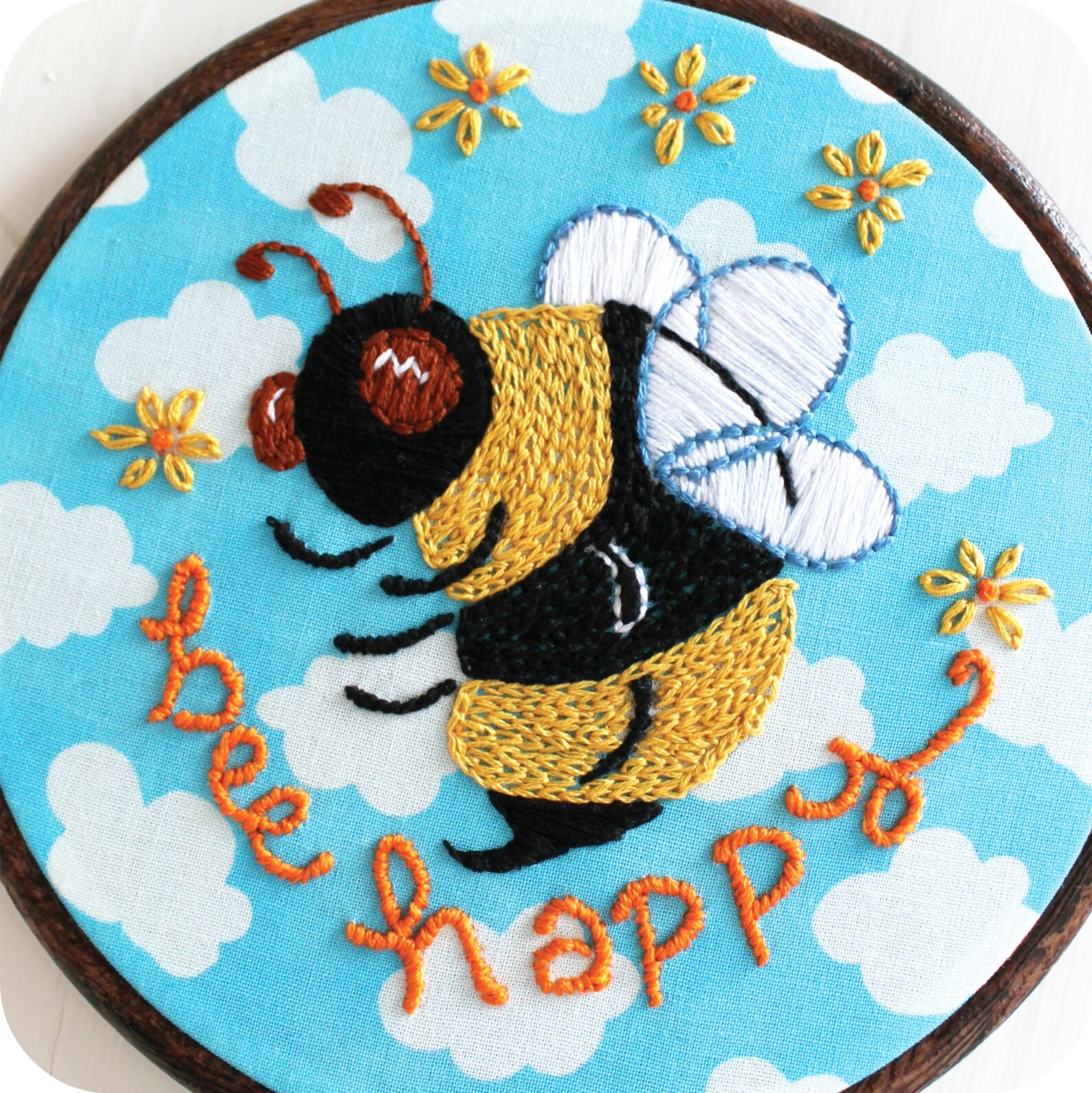 Bee happy pdf jessecmault pattern download  etsy