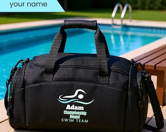Championship Bound Swim Duffle, Personalized Swim Team Bag