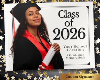 Inbunden fotobok för examensår 2026 | Minnesbok för examen