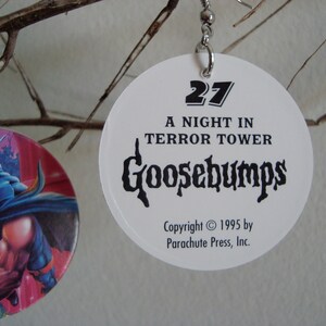 Halloween Goosebumps POG earrings: Attack of The Mutant and A Night in Terror Tower image 3