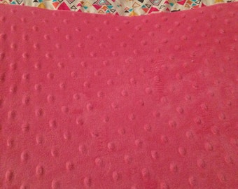 Pink or Grey MInky Changing Pad Cover