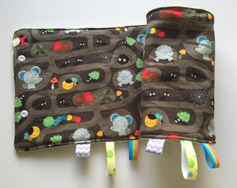 Underground Baby Carrier Tula Strap Cover Reversible with Minky // In Stock READY TO SHIP