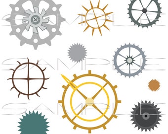 Steampunk Gears  -  SVG cut file for Silhouette and other cutting machines