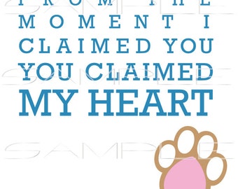 Quote about Dogs from their Family -  SVG cut file for Silhouette and other cutting machines