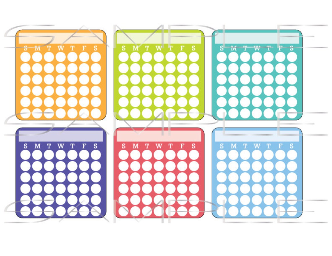 Printable Calendars and Notes for Planners and Journals - Etsy