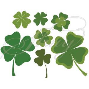Clover for St Patrick&#39;s Day -  SVG cut file for Silhouette and other cutting machines