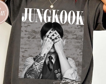 Comfort Colors Retro 90's Jungkook T-Shirt, Jungkook Kpop Fan Bootleg Tee, Kpop Bangtan Shirt, Gift For Fan