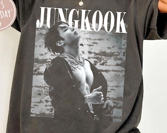 Comfort Colors Jungkook Vintage Shirt, Retro Jungkook Music Gifts, Retro Jungkook Bootleg Kpop Fan Gifts