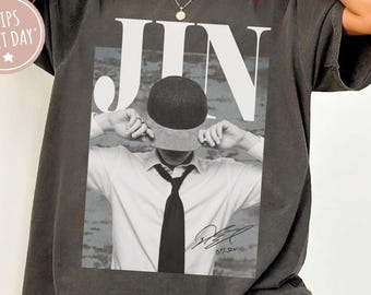 Vintage Kim Seokjin Comfort Colors Shirt, Jin Retro 90s Tee, Gifts For Fan