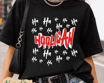 Comfort Colors Hooligan Hahaha Shirt, Bangtan Arirang Hooligan Shirt, Cute Kpop Gang Graphic Tee, Cartoon Character Aesthetic Gift for Fans