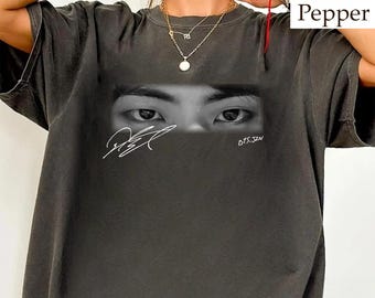 Vintage Jin's Eyes Comfort Colors Shirt, Kim Seokjin Shirt, Rap Monster Kpop Merch, Gifts For Fan