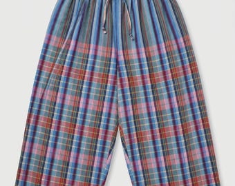Pantalon 100 % coton à carreaux thaïlandais