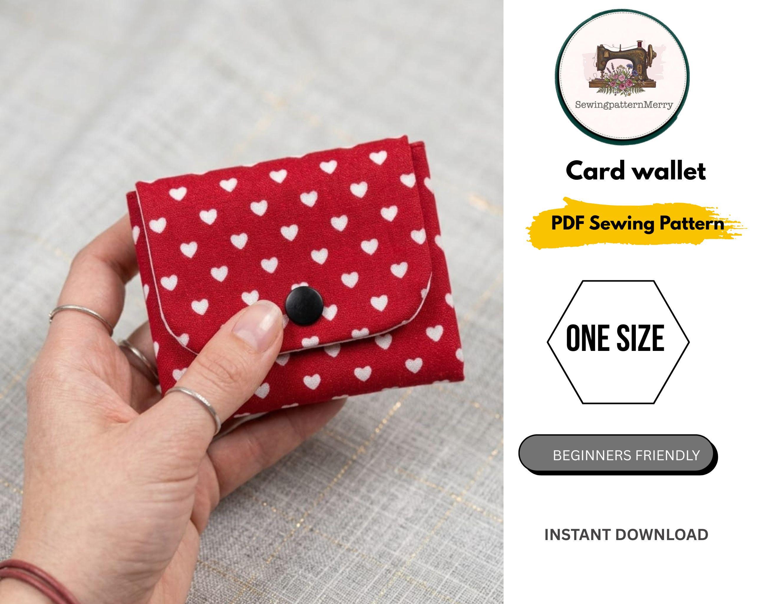 Coin Wallet PDF Pattern | Snap Closure Pouch | Easy Beginner Sewing ...