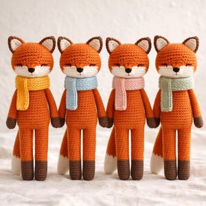 Fox Amigurumi Crochet Pattern PDF – Woodland Plushie Tutorial, Step-by-Step Instructions, Beginner Friendly, Instant Download