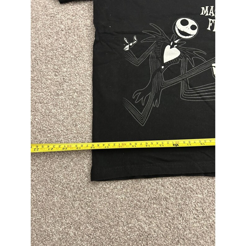 Disney Nightmare Before Christmas TShirt Medium Black Excellent Jack Skellington image 4