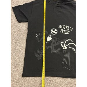 Disney Nightmare Before Christmas TShirt Medium Black Excellent Jack Skellington image 5