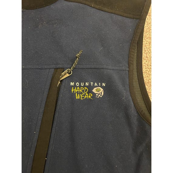 Vintage Mountain Hardwear Fleece Vest Mens Large Blue Excellent Windstopper View 5