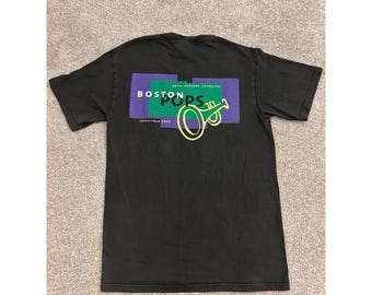 Y2K Hanes Boston Pops T Shirt Adult S Black Excellent Celtic Tour 2000 Lockhart