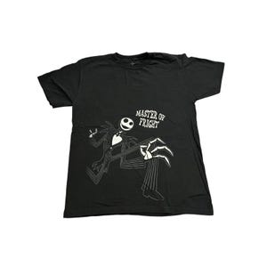 Disney Nightmare Before Christmas TShirt Medium Black Excellent Jack Skellington image 1