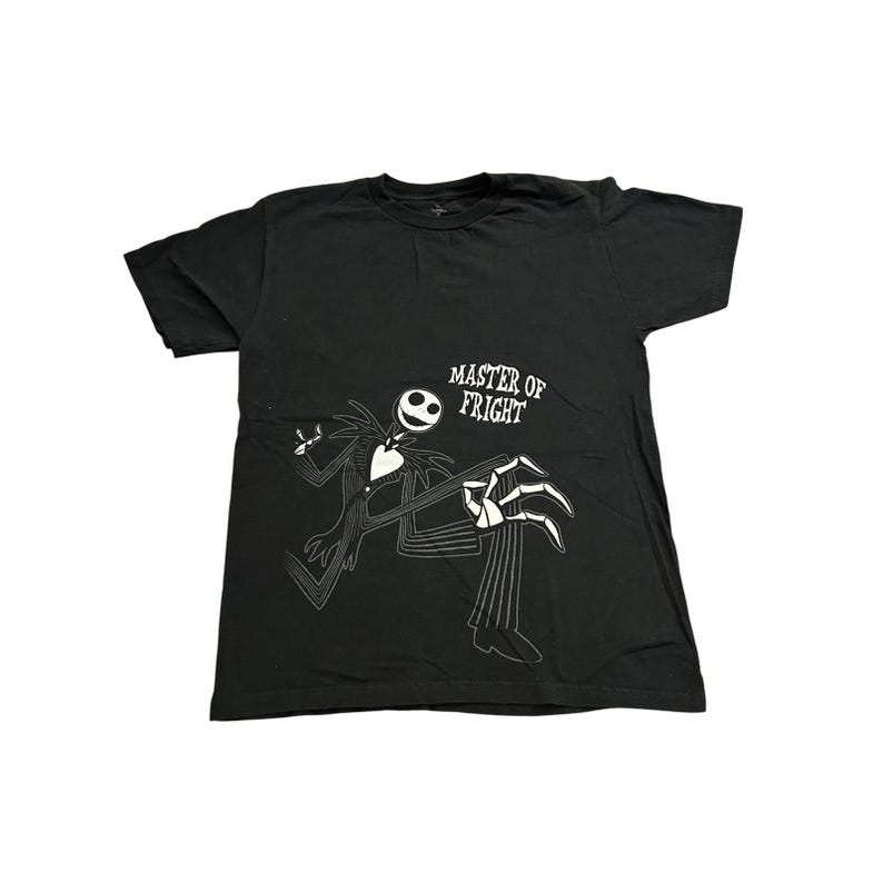 Disney Nightmare Before Christmas TShirt Medium Black Excellent Jack Skellington image 1