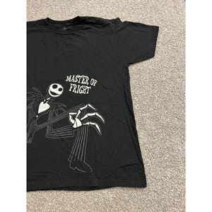 Disney Nightmare Before Christmas TShirt Medium Black Excellent Jack Skellington image 7