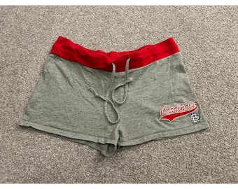 Sideline St Louis Cardinals Shorts Womens Large Gray Excellent MLB Fanwear
