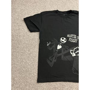 Disney Nightmare Before Christmas TShirt Medium Black Excellent Jack Skellington image 3