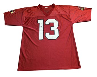 Camisa do Arizona Cardinals Kurt Warner Masculina XL Vermelha Excelente 13 Futebol Americano NFL