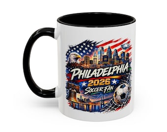 Philadelphia Soccer Fan Mug 2026, Philadelphia Soccer Mug, Philadelphia Football Fan Gift, Game Day Coffee Mug, Accent Mug 11oz 15oz