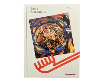 Livro de receitas vintage Tupperware Pasta Sensations de 1994