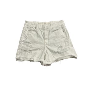 Shorts vaqueros American Eagle para mujer, talla 4, color blanco, excelente estado, desgastados, de talle alto.