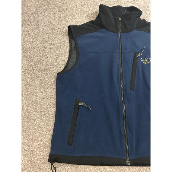 Vintage Mountain Hardwear Fleece Vest Mens Large Blue Excellent Windstopper View 2