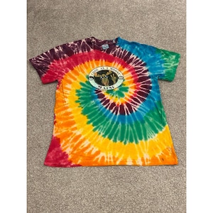 ArtForms Cool As A Moose T-Shirt Unisex Medium Rainbow Tie Dye Excellent Graphic
