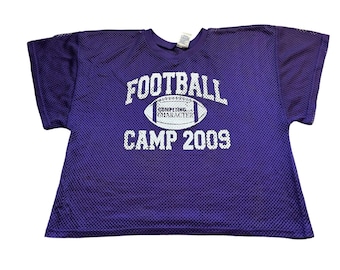 Camisa de Futebol United Athletic Masculina Tamanho XL Roxa Excelente 2009 Camisa de Acampamento em Malha