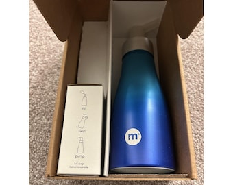 Method Hand Soap Bottle Unisex OS Blue NEW Reusable Aluminum Pump Kit