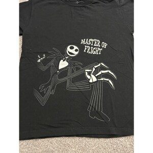 Disney Nightmare Before Christmas TShirt Medium Black Excellent Jack Skellington image 8