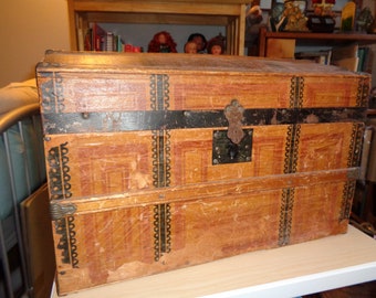 antique doll trunk