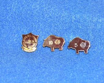 Vintage NRA Silhouette Sharpshooter Award Pins