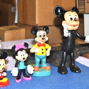 Bonecos de Mickey Mouse e Minnie Mouse Vintage ABGGoodStuff