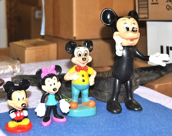 Micky Mouse and Minnie Mouse Figurines Vintage ABGGoodStuff
