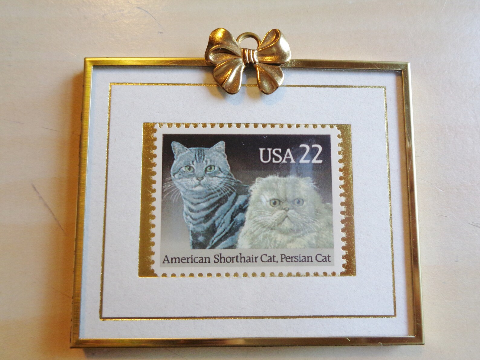 Vintage Hanford Heirlooms Framed Stamps Etsy