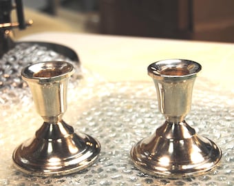 Vintage Duchin Creation Sterling Silver Weighted Candlestick Holders