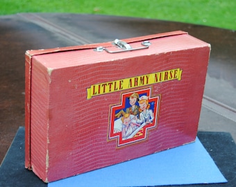 Vintage 1942 Little Army Nurse Play Set