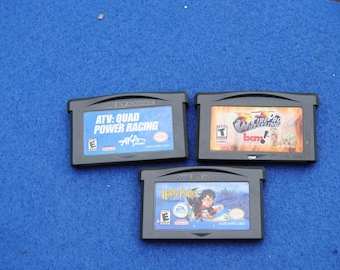 Vintage Three Nintendo Gameboy Advance Cartridges