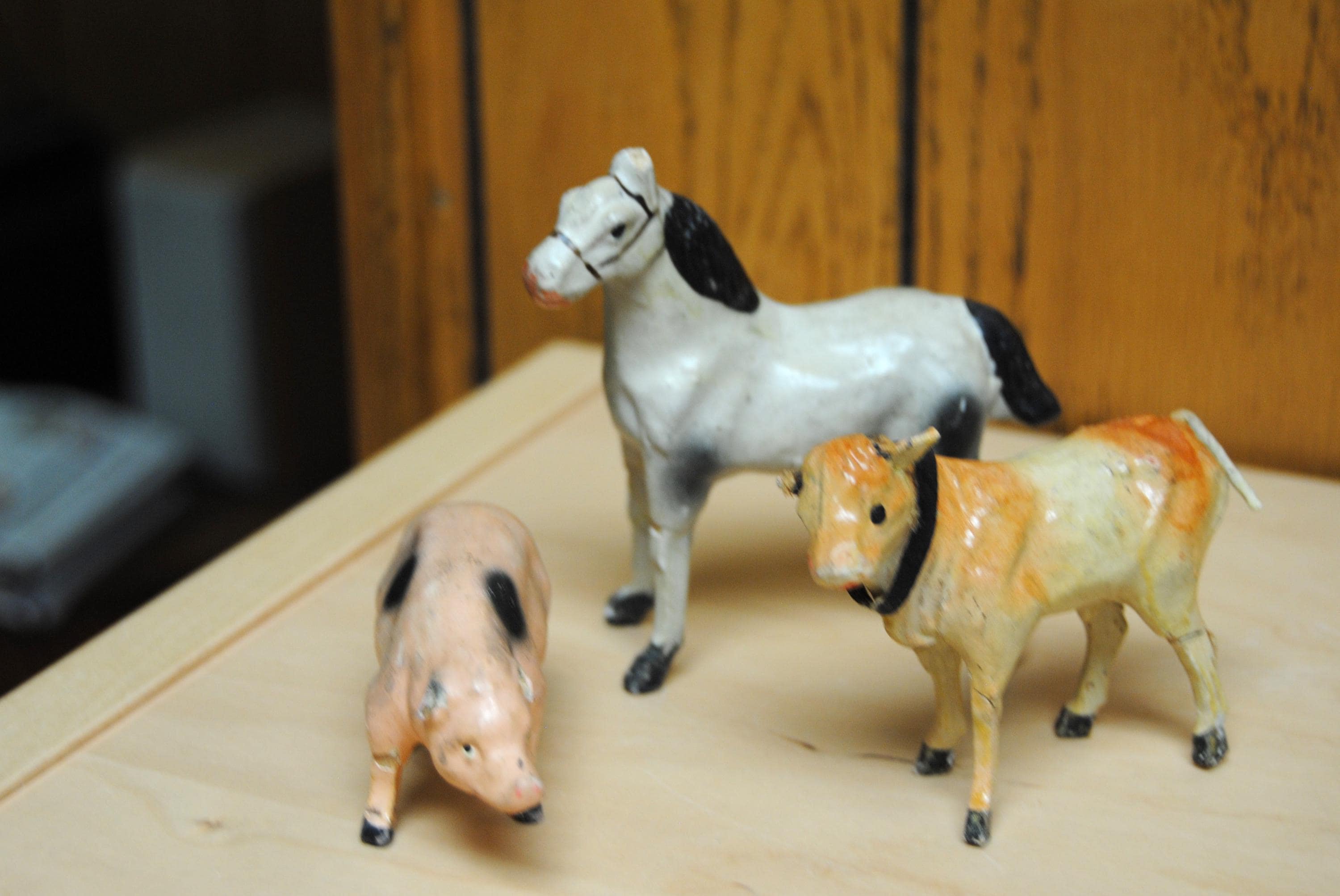 Antique Three Putz Germany Farm Animals Nativity - Etsy